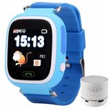 Ceas Smartwatch cu GPS Copii iUni Kid100, Touchscreen, Bluetooth, Telefon incorporat, Buton SOS, Alb